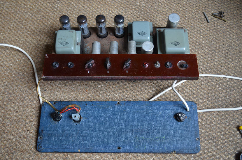 Early Vox AC100, mid 1964, perhaps a test amp