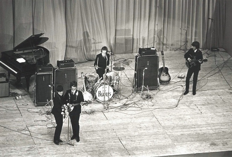 The Beatles, Paris 1965, with AC100s