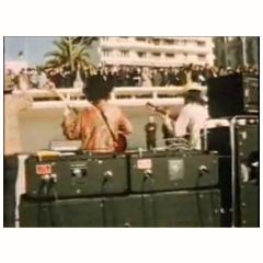 Captain Beefheart, Cannes Beach, with two AC100s