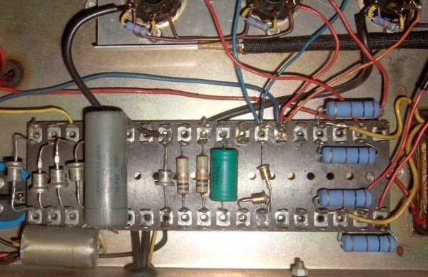 Vox AC100 serial number 531, fixed bias circuit