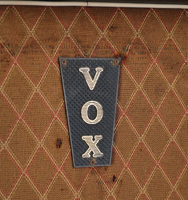 A Vox AC100 bass speaker cab from 1964
