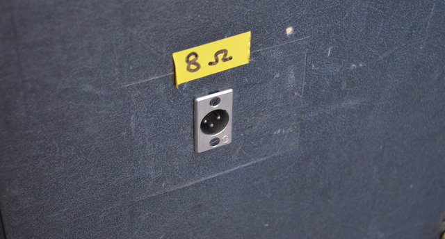 A Vox AC100 bass speaker cab from 1964