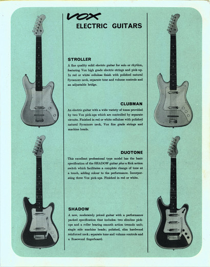 Vox Catalogue (Catalog), February 1964