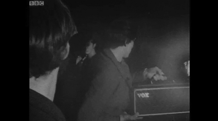 Screaming Lord Sutch and the Savages with an early Vox AC80/100