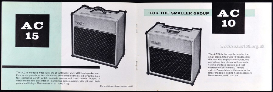 Early Jennings Musical Industries, Amplifier brochure, 1961