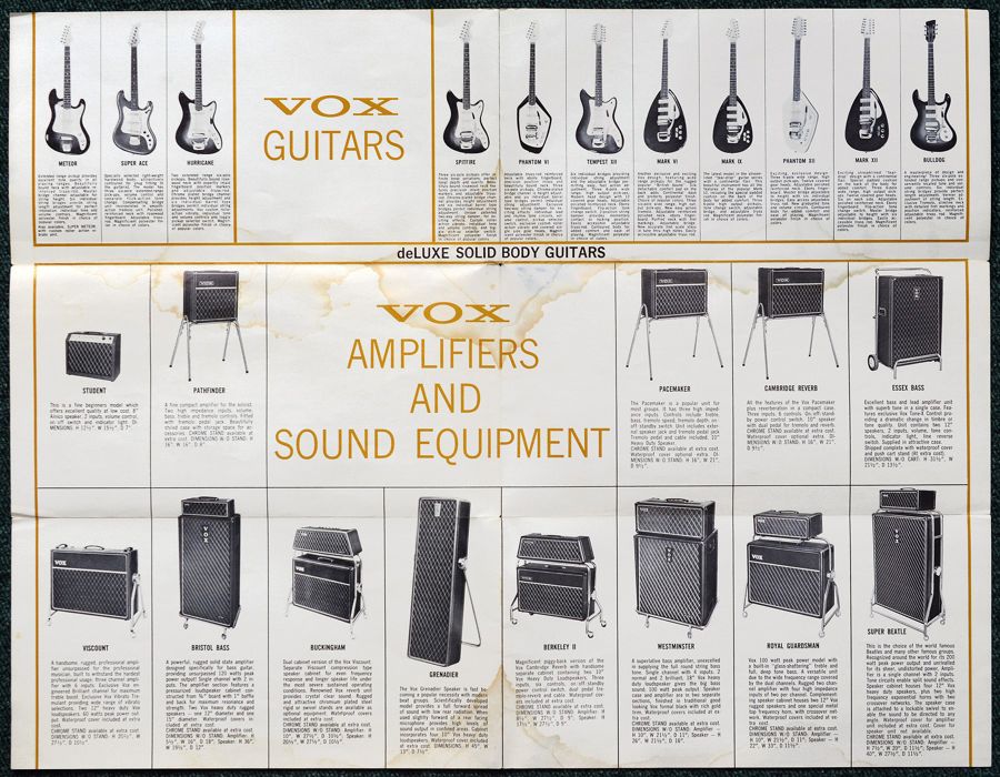Thomas Organ Vox catalog - The British Sound