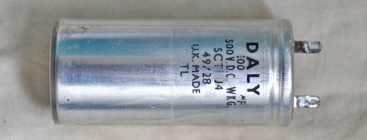 A Daly 100uf main filter capacitor