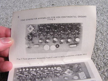 Thomas Organ Vox Reference Manual, 1965
