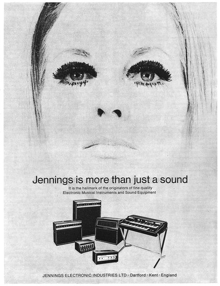 Jennings Electronic Industries in Beat Instrumental magazine, August 1971
