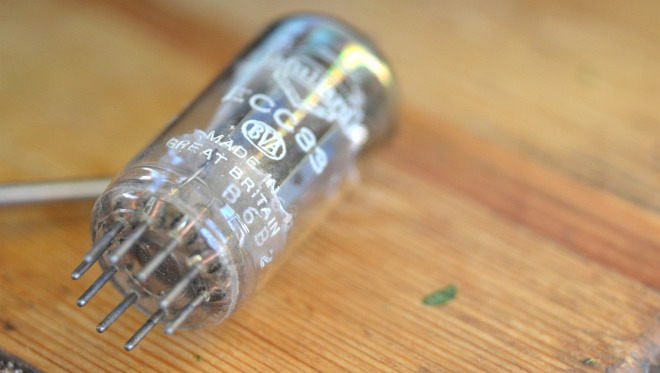 A rare Vox MC100/4 100 watt public address amplifier, all valve, 1966, detail