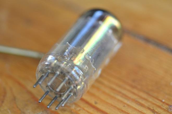 A rare Vox MC100/4 100 watt public address amplifier, all valve, 1966, detail