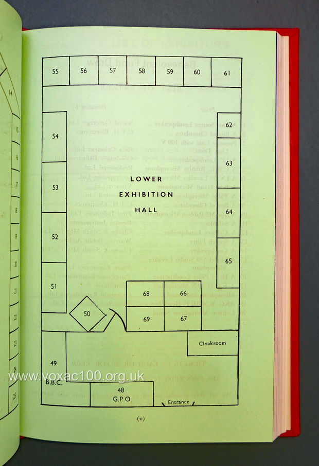 Vox at the Exhibition of Public Address Engineers, March 1964