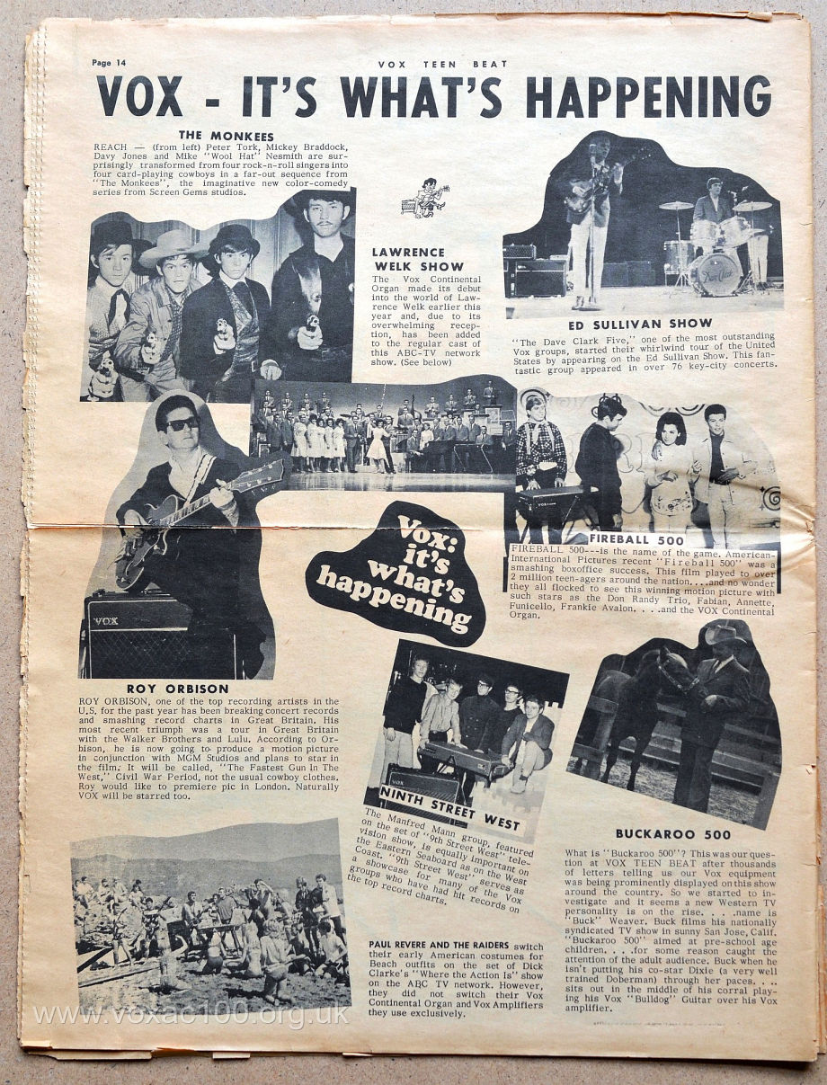 Vox Teen Beat magazine, volume I, issue 3, page 2