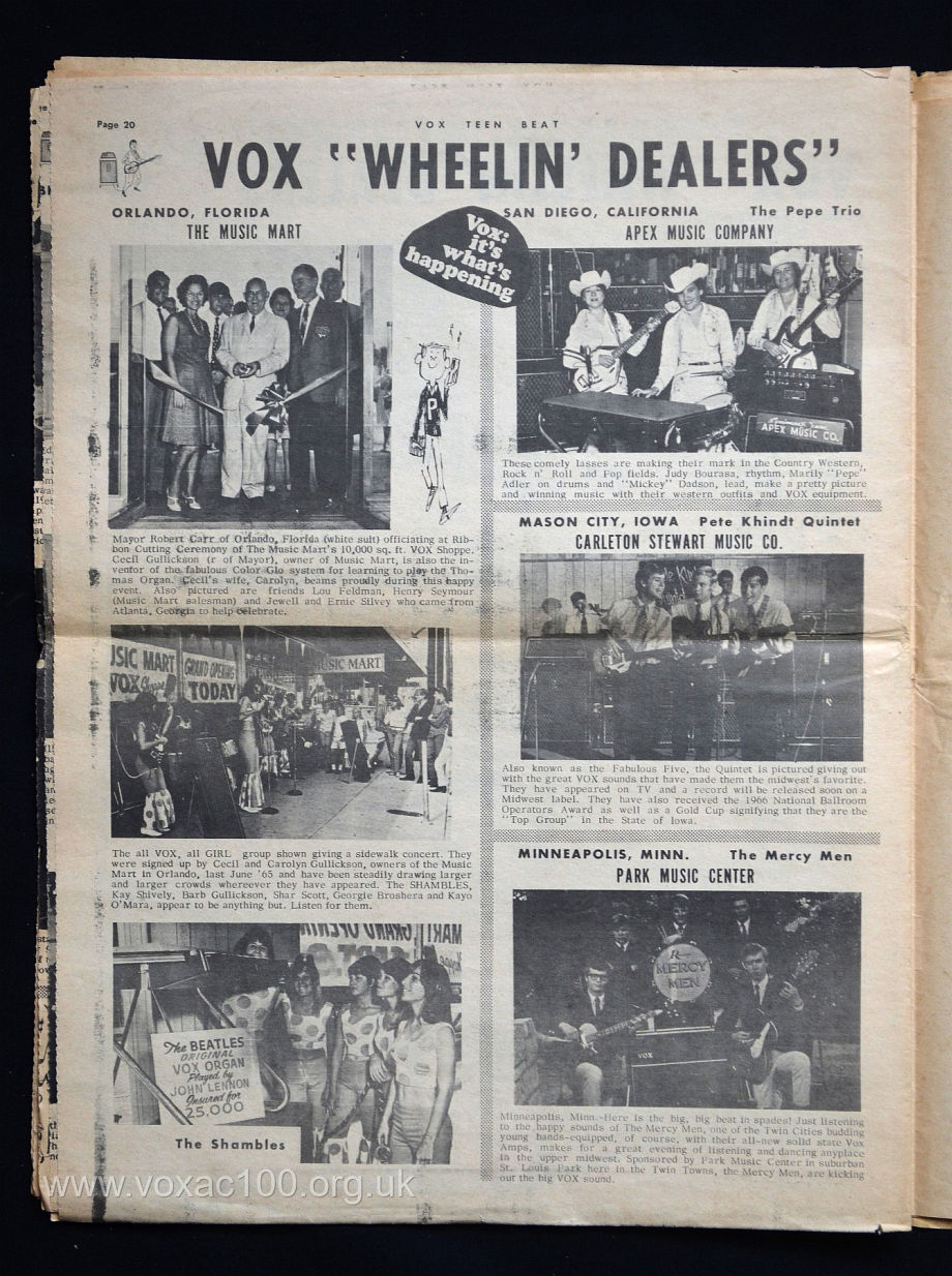 Vox Teen Beat magazine, volume II, issue 3, page 20