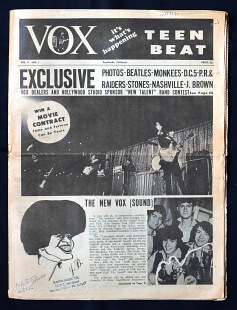 Vox Teen Beat magazine, volume II, issue 3, cover