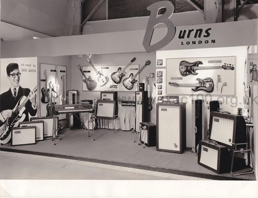 Burns stand at the Frankfurt Musikmesses, 1965