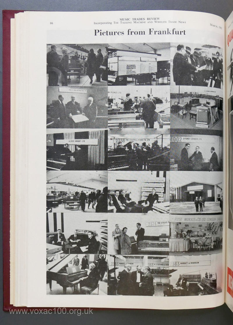 Vox at the Frankfurt Trade Fair, March 1963