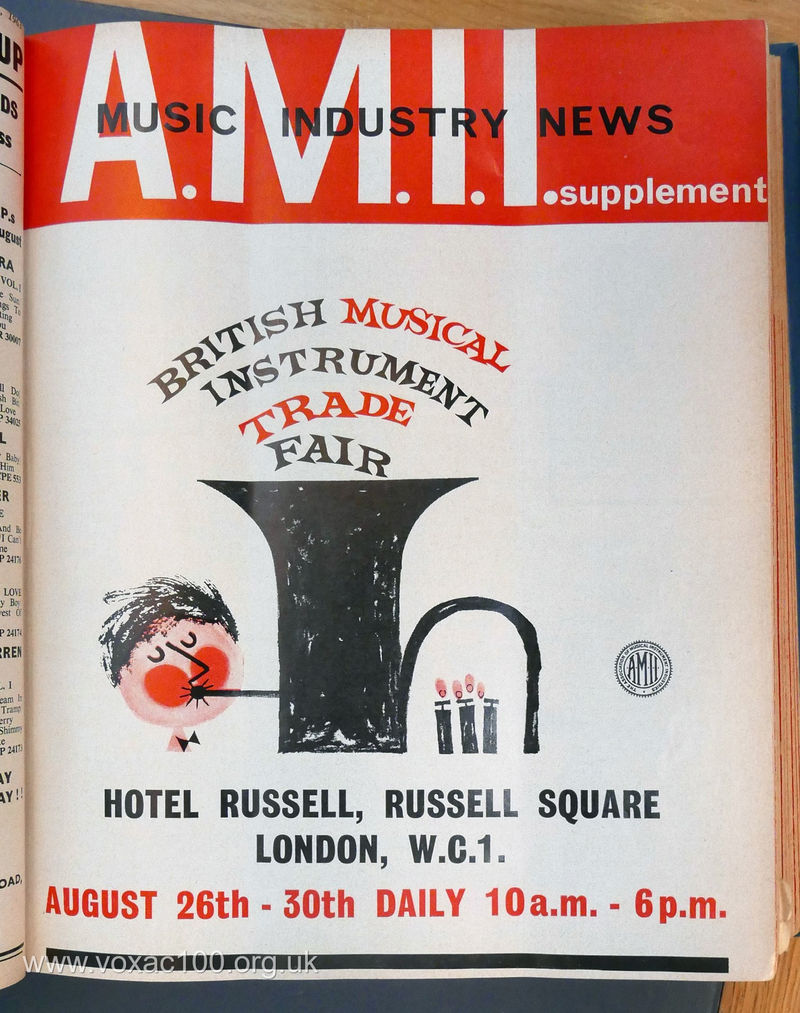 AMII promotional page for the Trade Fair, August 1963