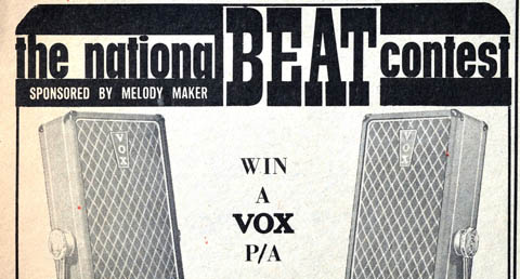 The National Beat Contest, 1965, Vox equipment among the prizes