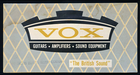 Vox British Sound catalogue, late 1965 / early 1966