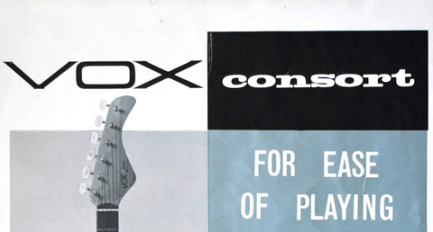 JMI flyer for the Vox Consort and Escort guitars, 1961