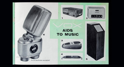 Vox Public Address equipment 1961