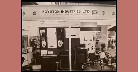 The Vox / Royston Industries stand at the Ideal Home Exhibition, 1967