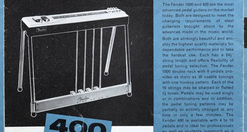 JMI Fender brochure, details of the pages