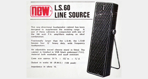 Vox Line Source 60 (LS60) column speakers