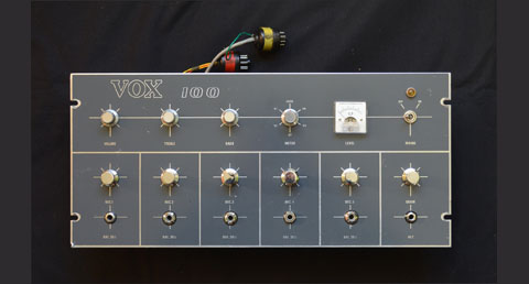 A Vox MC100/4 100 watt public address amplifier