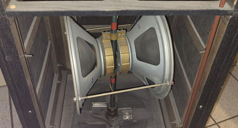 JEI rotary Line Source 5 speaker cabinet