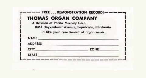 The Thomas Organ company, 1950 - 1968